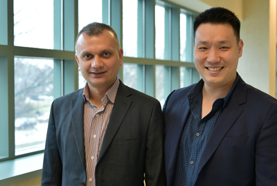 Anuj Yadav and Jefferson Chan at the Beckman Institute